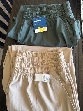 Old Navy Olive Green and Beige Tapered Track Joggers - Great deal.